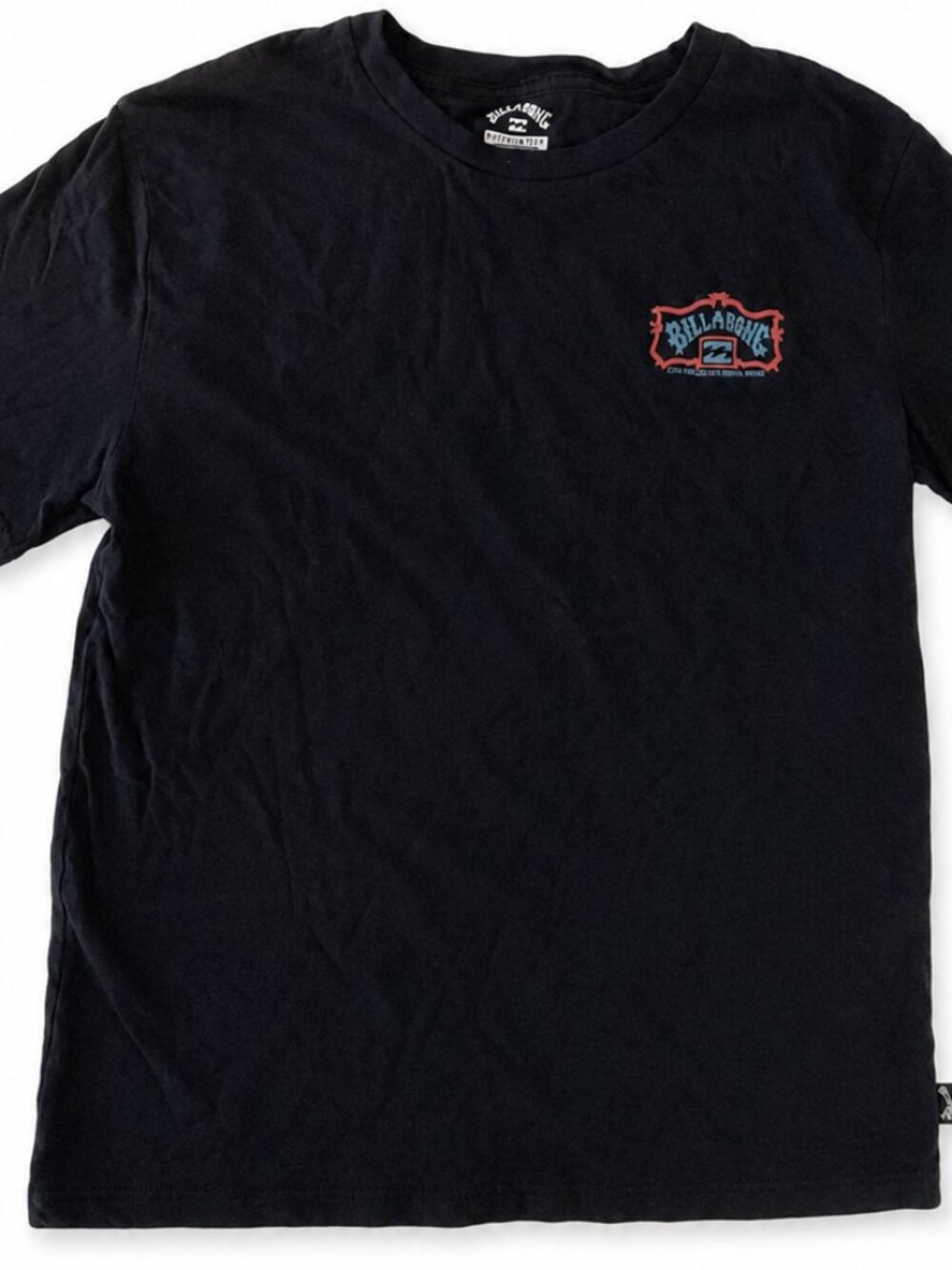 Billabong Boys Black Skeleton Surfer Graphic Tee XL 18/20
